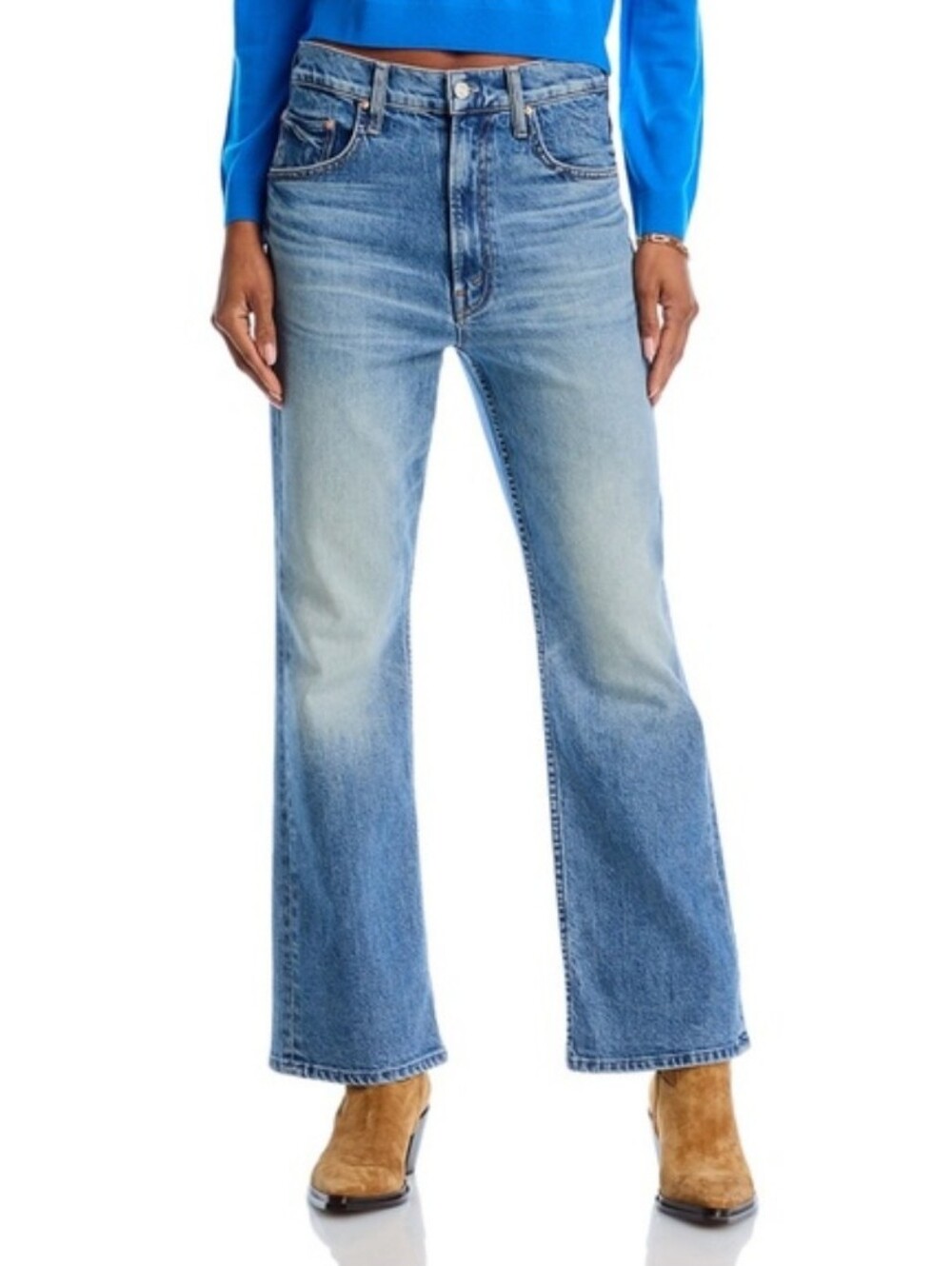 Mother Superior The Scooter Ankle I'm a Winner Jeans Size 28